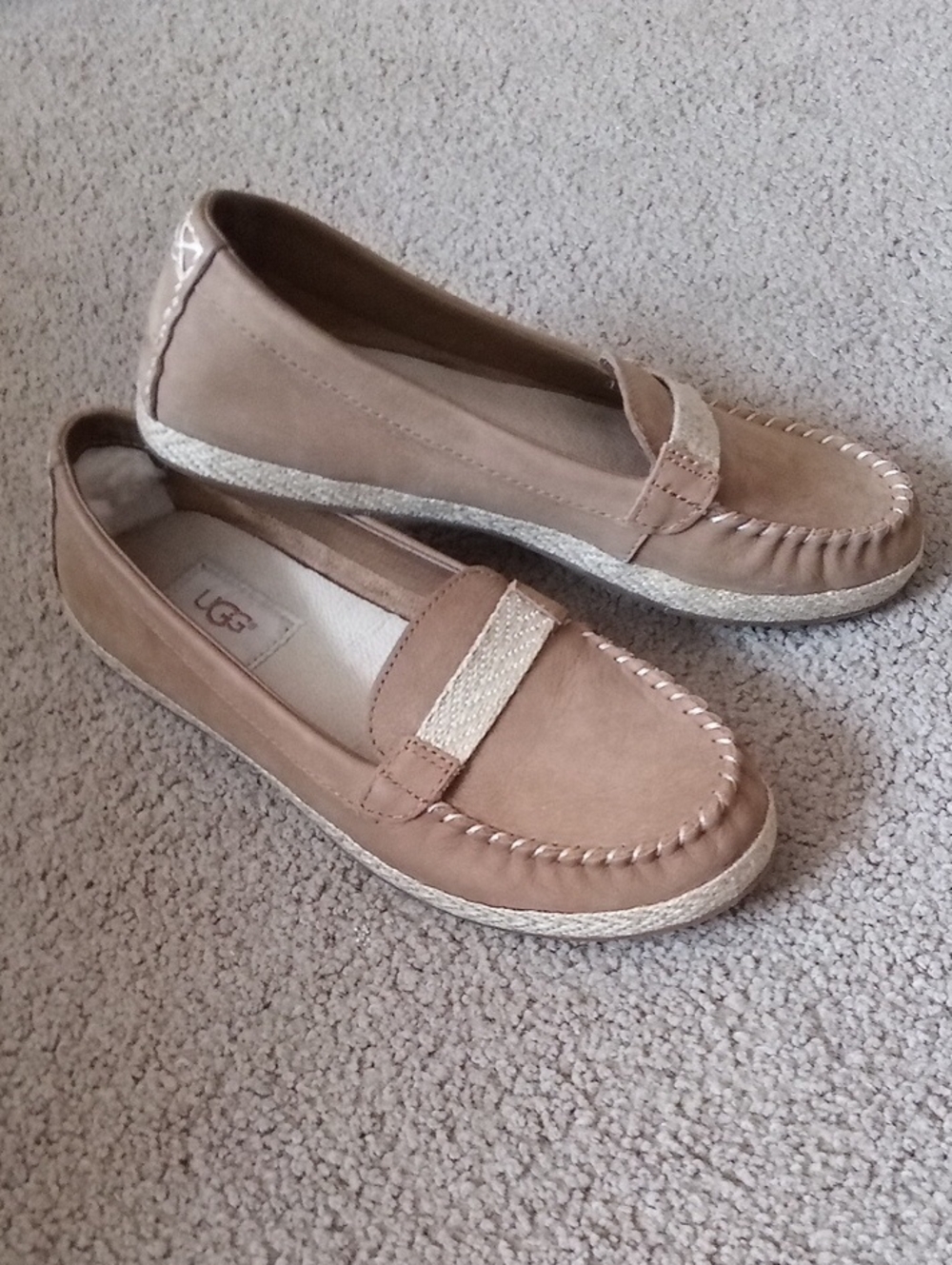 UGG Women's Suede Slip-On Moccasins - Picture 8 of 16